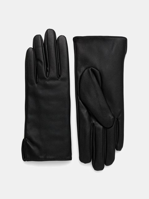 Guess rękawiczki damskie kolor czarny AW5389 POL02