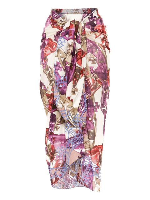 Vivienne Westwood Crazy orb wrap pareo - White - zdjęcie produktu nr 1