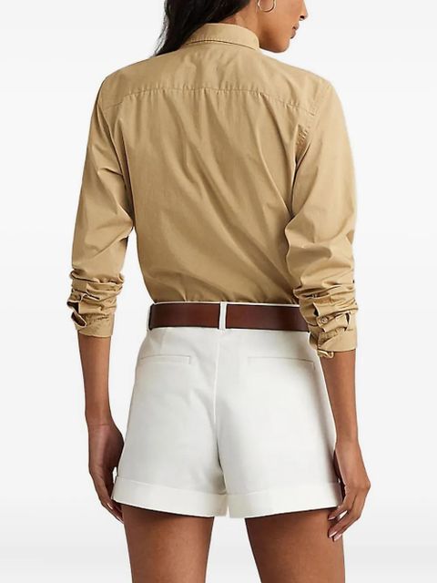 Lauren Ralph Lauren logo-embroidered shirt - Neutrals