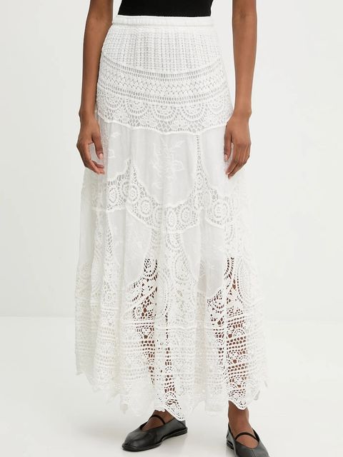 Answear.LAB spódnica kolor biały maxi rozkloszowana - zdjęcie produktu nr 1