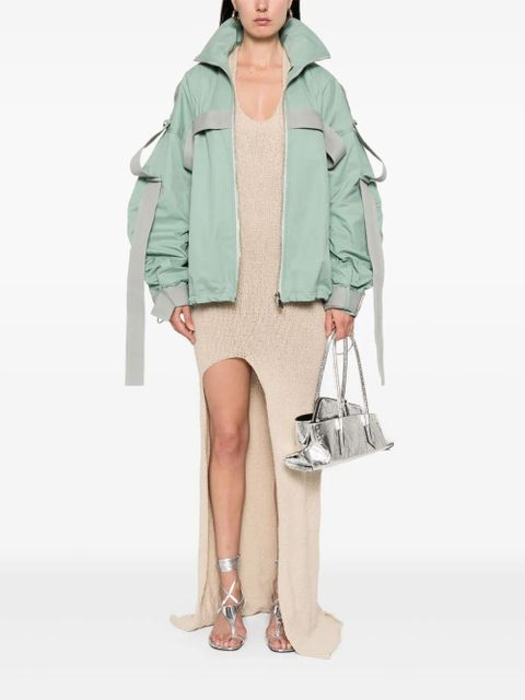 The Attico strap-detailing bomber jacket - Green - zdjęcie produktu nr 2