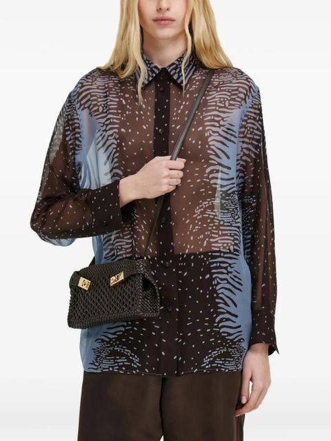 Ferragamo mini Hug crossbody bag - Brown - zdjęcie produktu nr 2