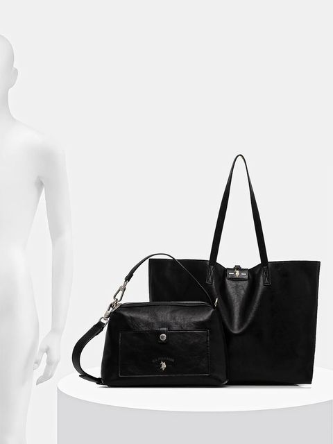 U.S. Polo Assn. torebka dwustronna Axtell Reversible kolor czarny BIU4A8905WVP