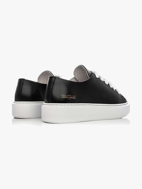 Vanda Novak sneakersy skórzane Grace kolor czarny