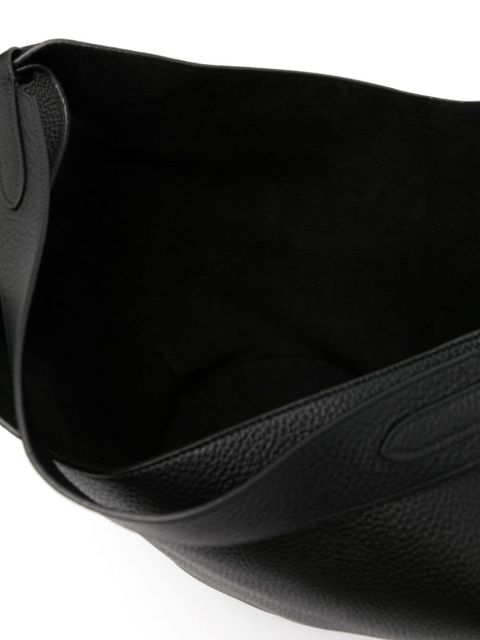 KHAITE medium Lotus leather tote bag - Black