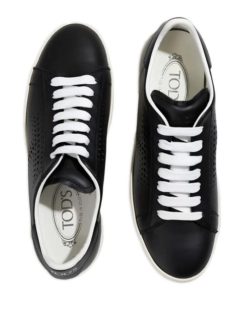 Tod's perforated laced sneakers - Black