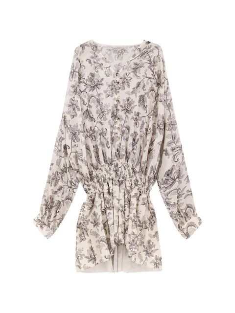Golden Goose floral-print mini dress - Neutrals - zdjęcie produktu nr 1