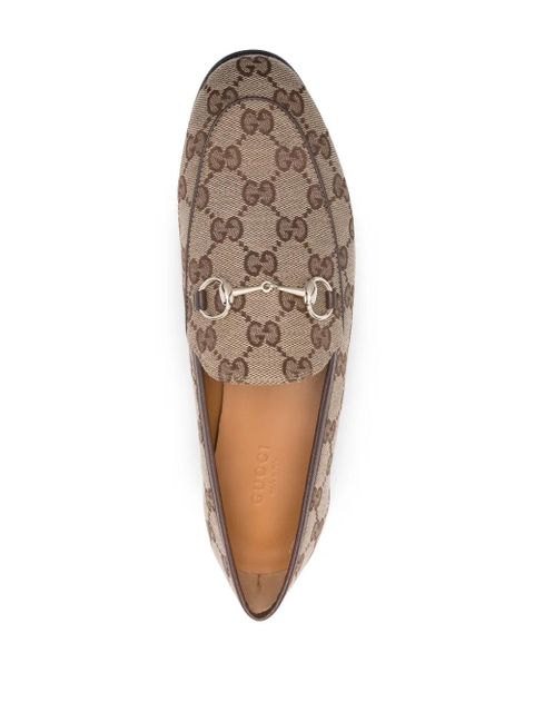 Gucci Jordaan GG-canvas loafers - Neutrals