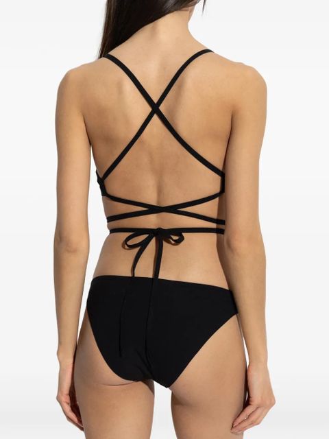 ISABEL MARANT Solange tie-detail triangle bikini top - Black