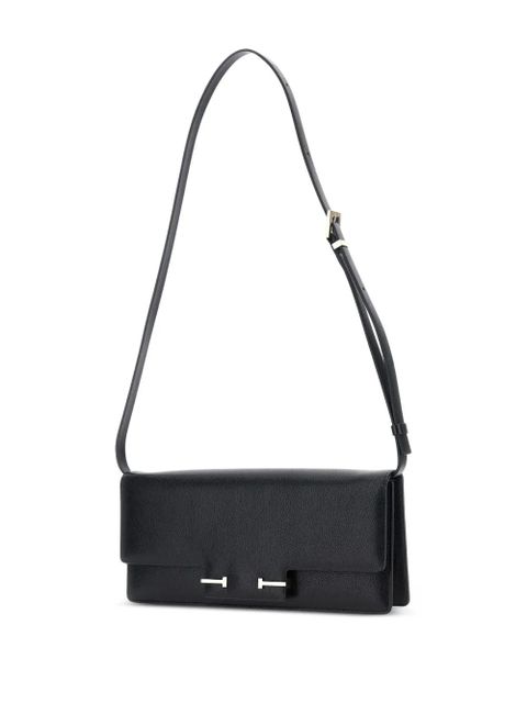 TOM FORD Enlongated leather shoulder bag - Black