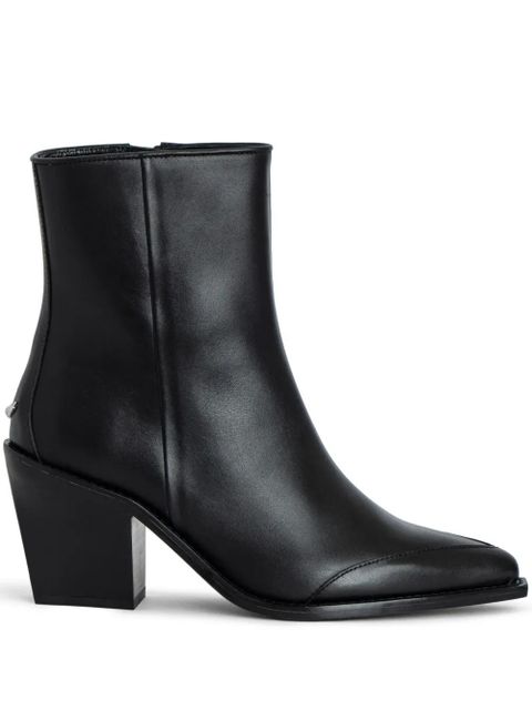 Zadig&Voltaire Cara 70mm leather boots - Black - zdjęcie produktu nr 1