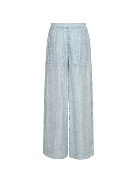 FENDI FF burnout trousers - Blue - zdjęcie produktu nr 2