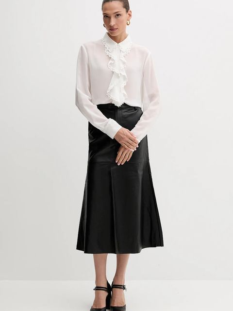 Bardot koszula damska kolor beżowy relaxed z kołnierzykiem klasycznym 59945TB - zdjęcie produktu nr 2