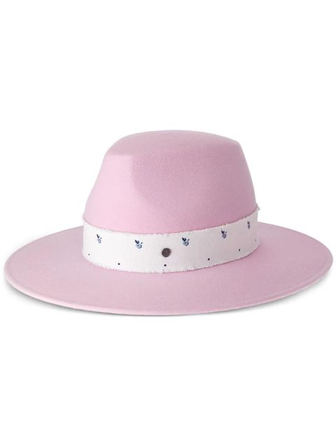 Maison Michel Kyra wool-felt fedora - Pink - zdjęcie produktu nr 1