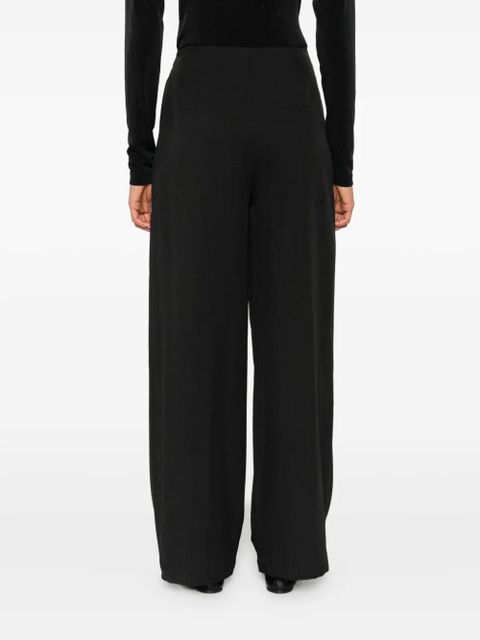 Eleh button-embellishment trousers - Black