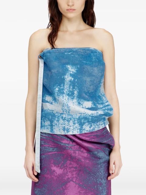Diesel De-Sandie-Fsi tie-detail top - Blue