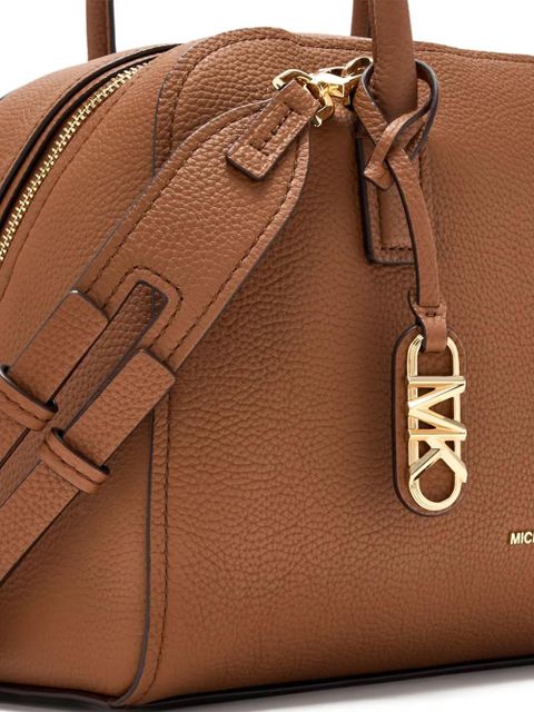 Michael Kors logo-plaque satchel - Brown