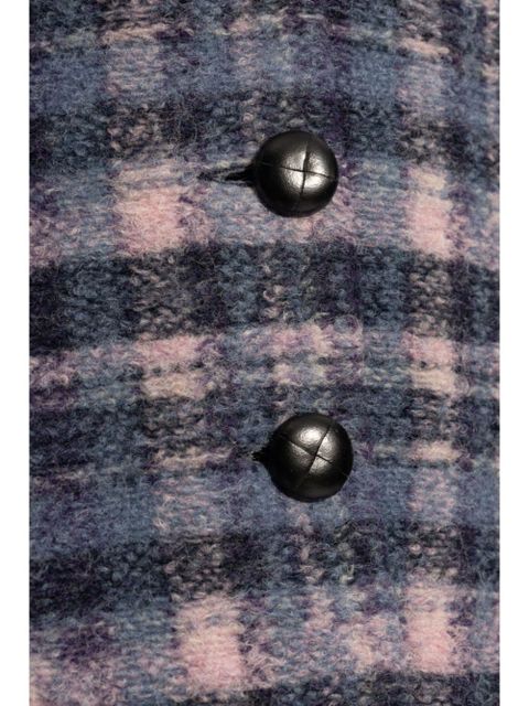 MARANT ÉTOILE Gabriel checked coat - Blue