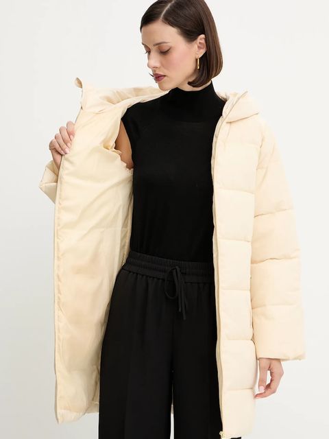 Silvian Heach kurtka ANDER kolor beżowy zimowa GPA25367PI