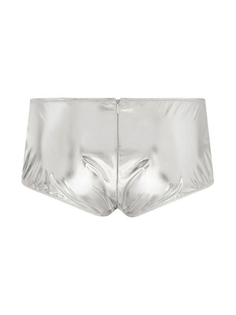 Dolce & Gabbana KIM DOLCE&GABBANA high-waisted coated briefs - Silver - zdjęcie produktu nr 2