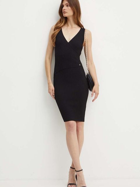 Guess sukienka LUCILLE kolor czarny mini dopasowana W4YK07 Z2U00