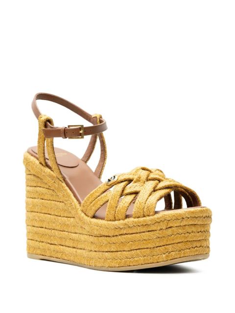 Valentino Garavani VLogo Signature braided wedge sandals - Neutrals - zdjęcie produktu nr 2