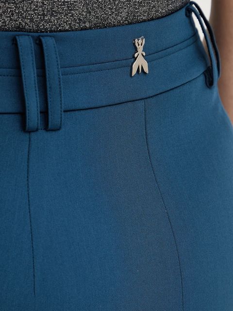 Patrizia Pepe spódnica kolor niebieski midi prosta 8G0515 A498