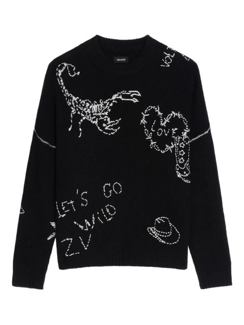 Zadig&Voltaire Baba merino sweater - Black - zdjęcie produktu nr 1