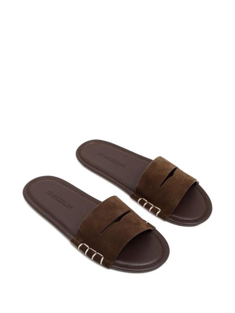 JW Anderson cut-out detailing flat sandals - Brown - zdjęcie produktu nr 2