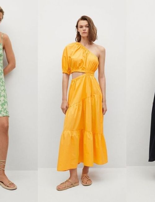 Sukienki na lato z dobrym składem z Mango, lato 2021