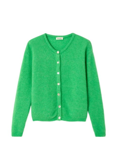 American Vintage round-neck buttoned cardigan - Green - zdjęcie produktu nr 1
