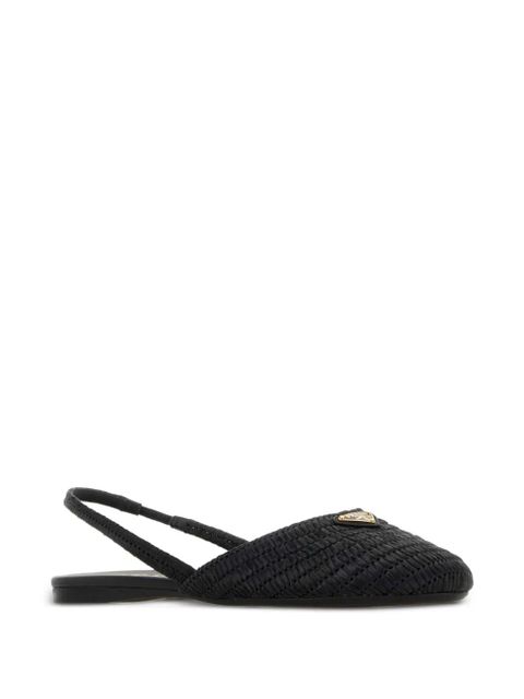 Prada woven slingback ballet flats - Black - zdjęcie produktu nr 2