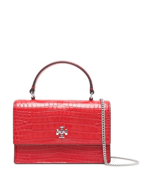 Tory Burch mini Kira embossed handbag - Red - zdjęcie produktu nr 1