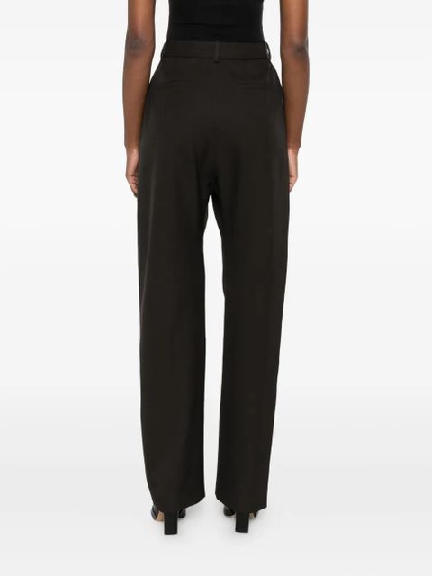 LEMAIRE pleated-pocket trousers - Black