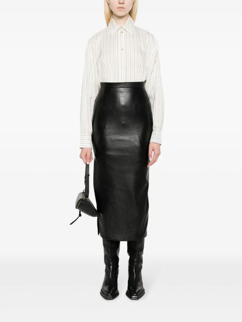 ISABEL MARANT Cylvany striped shirt - White