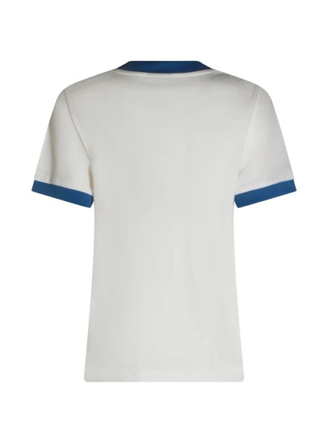 FARM Rio graphic-print ringer T-shirt - White