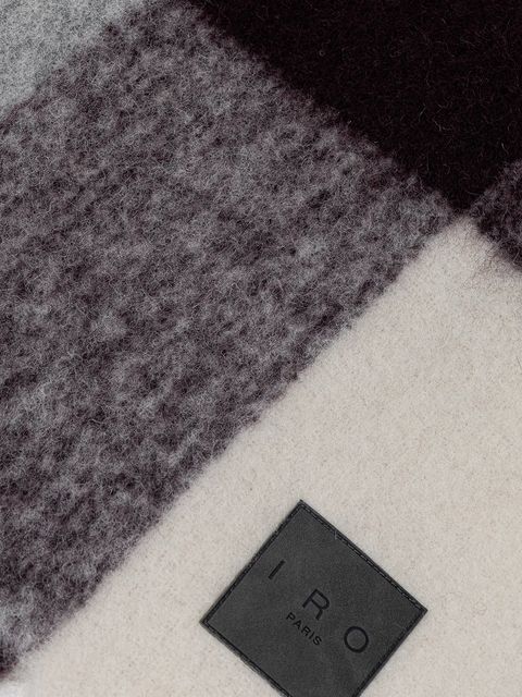 IRO szalik z dodatkiem wełny damski kolor multicolor wzorzysty