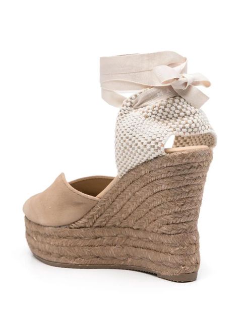 Manebi Hamptons 110mm wedge espadrilles - Neutrals