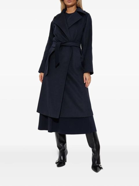 Max Mara Manuela belted coat - Blue