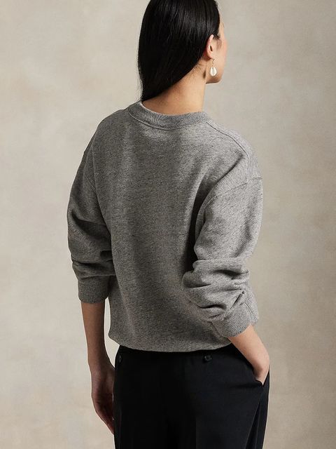 Polo Ralph Lauren bluza damska kolor szary z nadrukiem 211A87104 - zdjęcie produktu nr 2