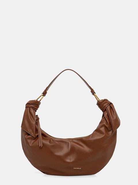 Coccinelle torebka skórzana FUROSHIKI kolor brązowy E1 U1A 13 01 01 - zdjęcie produktu nr 1