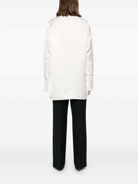 Jil Sander satin shirt - White