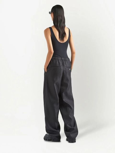 Prada triangle-logo bodysuit - Black