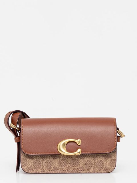 Coach torebka skórzana Zoe kolor brązowy CAM19