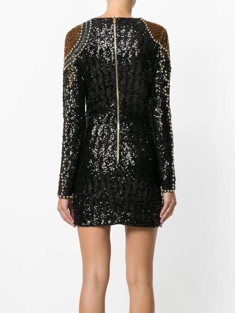 Balmain Wolf embellsihed dress - Black - zdjęcie produktu nr 2