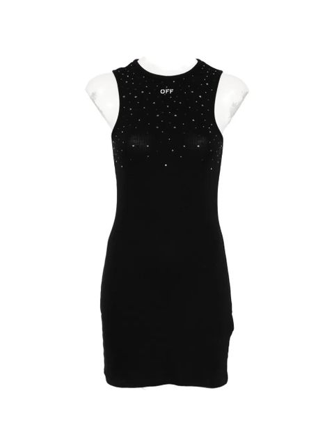 Off-White embellished fitted mini dress - Black - zdjęcie produktu nr 1