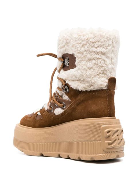 Casadei Stivali Polacco shearling-lining boots - Brown