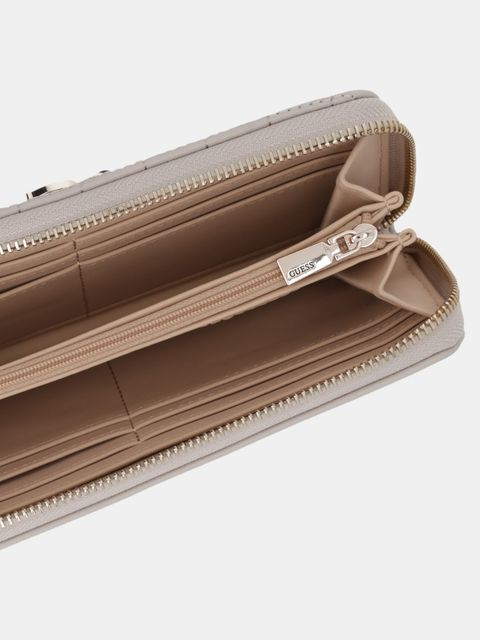 Guess portfel NADIRA damski kolor beżowy SWQG84 24146