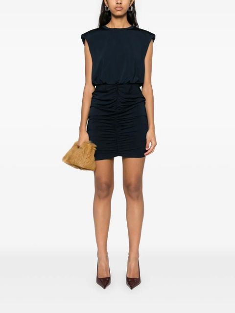 ROTATE BIRGER CHRISTENSEN slinky ruched mini dress - Blue