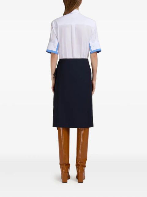 Marni pleated midi skirt - Blue